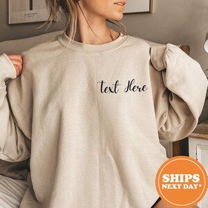 Custom Hoodie / Personalized Sweatshirt / Custom Name Pullover / Birthday Gift Hoodie / Custom Text Shirt / Unique Gift for Him or Her