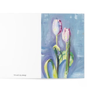 Juego de tarjetas de felicitación florales / Diseño pintado a mano de 7 piezas / Perfecto para cumpleaños, aniversarios y agradecimientos / Arte botánico