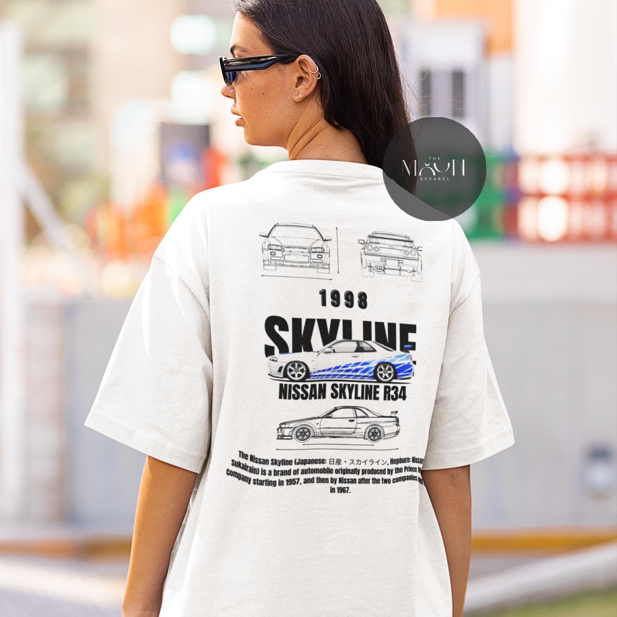 Limited Nissan Skyline T-shirt - Skyline GTR R34 Tee -paul Walker