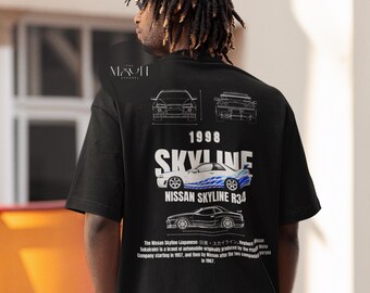 Limited Nissan Skyline T-shirt - Skyline GTR R34 Tee -paul Walker