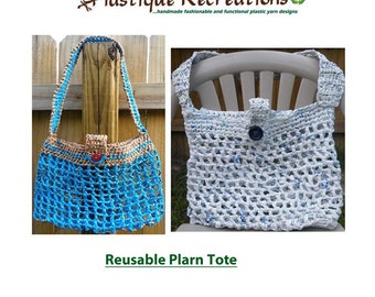 Crochet Pattern - Reusable Plarn Tote