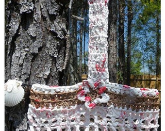 Plarn Beach Tote crochet pattern... made recycled/reusable with plastic yarn aka plarn