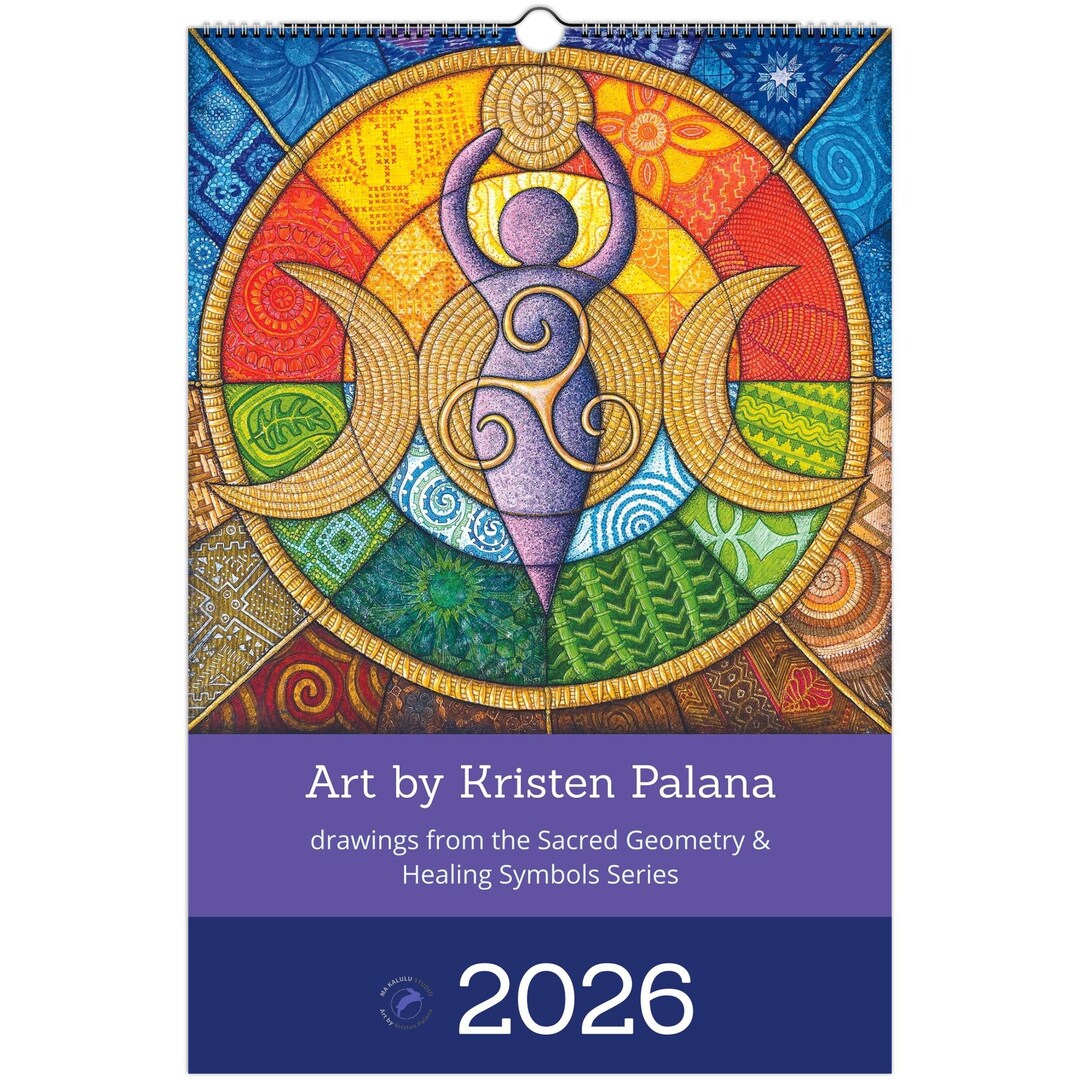 Math Shape Calender Sacred Geometry Wall Calendar 2026 • Ledger US & CA - Etsy