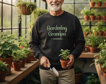 Felpa girocollo in misto cotone pesante - Gardening Grandpa