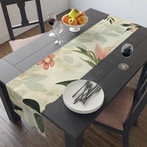 Floral Cotton Table Runner