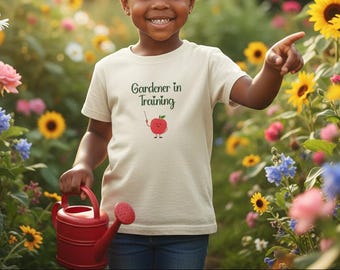 Camiseta de manga corta para niño - Jardinero en prácticas Manzana
