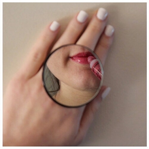 Mirror Ring Ceramic Ring - Bespoke jewelry, unique jewelry, big ring, bold ring, boho ring, handmade ring, ceramic jewelry, novelty ring