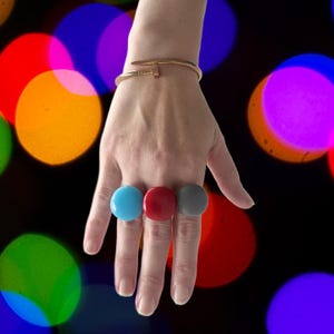 Stackable Rings, stacking rings, jewelry, fused glass rings, gift for her, women's jewelry, bold rings, handmade rings,  adjustable rings