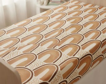 Espresso Arch Crib Sheet Baby Gift Modern Nursery Baby Shower Idea Gift