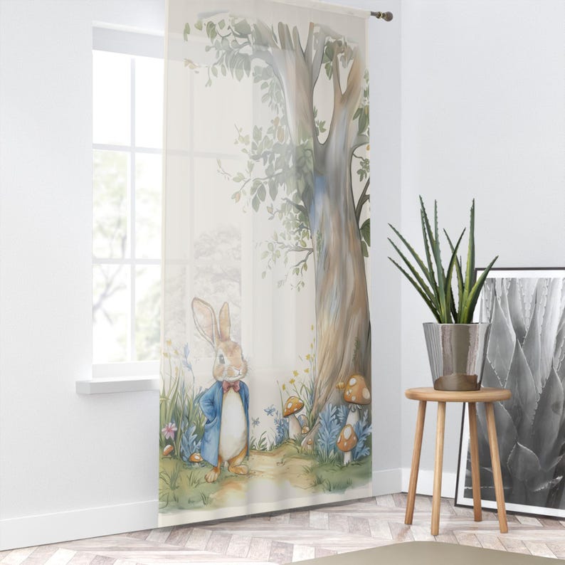 Peter Rabbit Nursery Curtains – Baby Room Window Drapes, Kids Bedroom ...