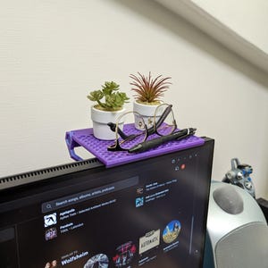 Adjustable Monitor Shelf - Universal Fit for Any Display - 3D Printing - Blender Modeling - BambuLab - Limited Edition, Only Few Left
