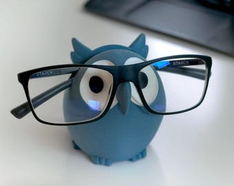 Owl Glasses Holder – 3D Print File for BambuLab A1 & A1 Mini, Cute Eyewear Stand for Desk and Nightstand - Limited Edition, Only Few Left