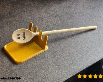 Spoon Rest, Modern Kitchen Tool, Clean Counter Holder Design - 3D Printing - Blender Modeling - BambuLab - Limited Edition, Only a Few Left