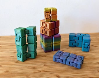 Sturdy Infinity Cube - Durable Fidget Toy for Focus - 3D Printing - Blender Modeling - BambuLab - Limited Edition, Only Few Left