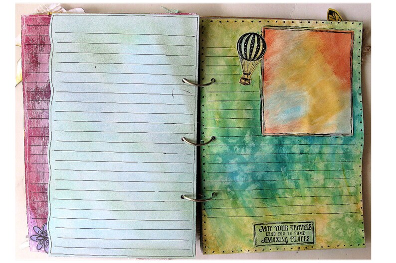 Art Book Mixed Media Scrapbook Biography Mini Scrapbook Handmade Book Photo Album Journal Photo Book Colorful Album Auto Biography