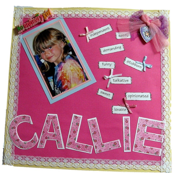 12"x12" Custom/Personalized Scrapbook Page, Family, Premade Page, Your Photos, Made to Order
