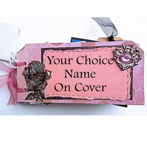 Personalized Mini Scrapbook, Selfies Mini Book, Personal Birthday and Christmas Gift, Pocket Size Book