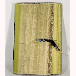 Groot junk journal, natuur geïnspireerd wrap rond cover kralen touw sluiting, gepersonaliseerde reis logboek en mini scrapbook 6 x 9