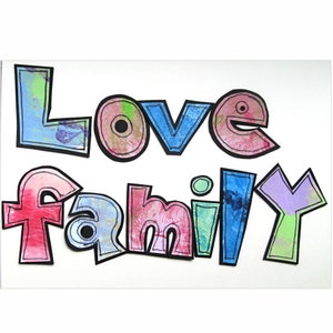 Doodle Letters Títulos de álbumes de recortes familiares y frases personalizadas, letras hechas a mano Arte abstracto Letras pintadas