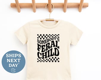 Feral Child Toddler T-Shirt – Funny Raccoon Tee