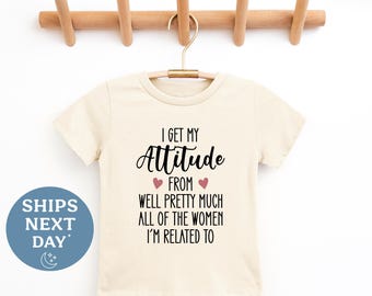 Attitude Toddler Shirt – Funny Girl's Tee