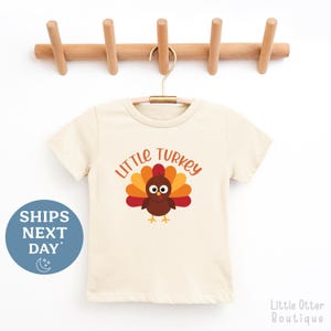 Little Turkey Toddler Shirt - Thanksgiving Toddler Tee - Cute Thanksgiving Turkey Toddler T-Shirt