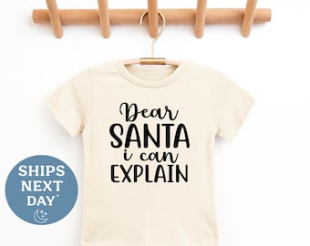 Santa I Can Explain Toddler Shirt - Funny Christmas Tee