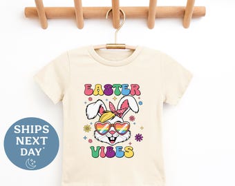 Easter Bunny Girl Toddler Shirt - Easter Vibes Tee