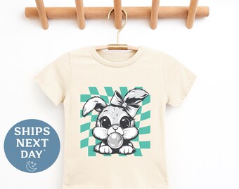 Easter Toddler Shirt - Bunny Bubble Gum Tee