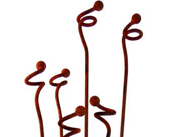 Curly Weeds Garden Stakes Sold Individually- Garden Decor Art Sculpture Great for Landscaping and Decoration