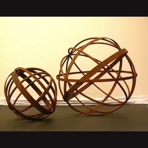 Metal Sphere 18inch Diameter- Outdoor Garden Art Sculpture Ball Decor