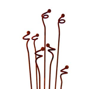 Plant Stakes Garden Decor Decorative Sculpture Hand Forged Flower Supports Garden Art Metal Outdoor Gift Read the Description!!!