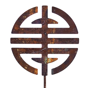 Longevity Metal Garden Art Stake Home Garden Decor Great For Pots