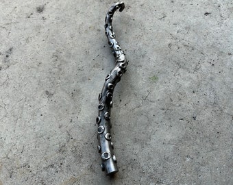 Metal Octopus Tentacle Fine Art Sculpture