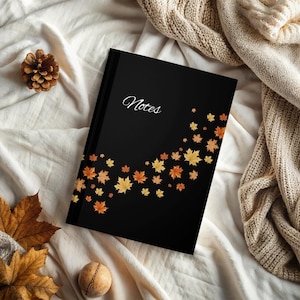 Hardcover Journal Fall Leaves | Hardcover Journal | Fall Notebook