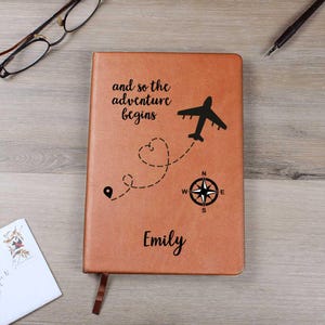 Personalized Leather Journal | Travel Journal | Gift for Traveler | Travel Notebook | Travel Journal | Custom Travel Notebook |