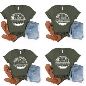 Family Matching Trip | Custom Vacation Tee | Girl&#39;s Trip Shirt | Mountain Hike Tee | Family Reunion TShirt | Group Travel T-Shirt | Nature
