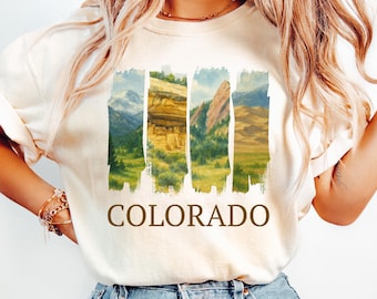 Colorado Shirt, Comfort Colors, National Park Shirt, Colorado T Shirt, Hiking Shirt, Vacation Shirt, Nature Shirt, Camping Shirt,