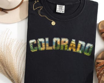 Colorado Shirt, Comfort Colors, National Park Shirt, Colorado T Shirt, Hiking Shirt, Vacation Shirt, Nature Shirt, Camping Shirt, Adventure