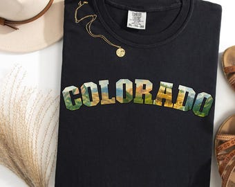Colorado Shirt, Comfort Colors, National Park Shirt, Colorado T Shirt, Hiking Shirt, Vacation Shirt, Nature Shirt, Camping Shirt,
