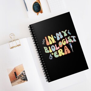 Spiral Notebook - Ruled Line | Biology Notebook | In my Biologist Era | Science Notebook