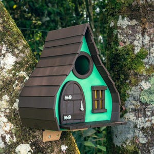 Fairytale Hut Style Bird House | Charming 3D Printed Cottage for Birds & Garden Decor | Unique Outdoor Birdhouse Gift | Wedding Gift.