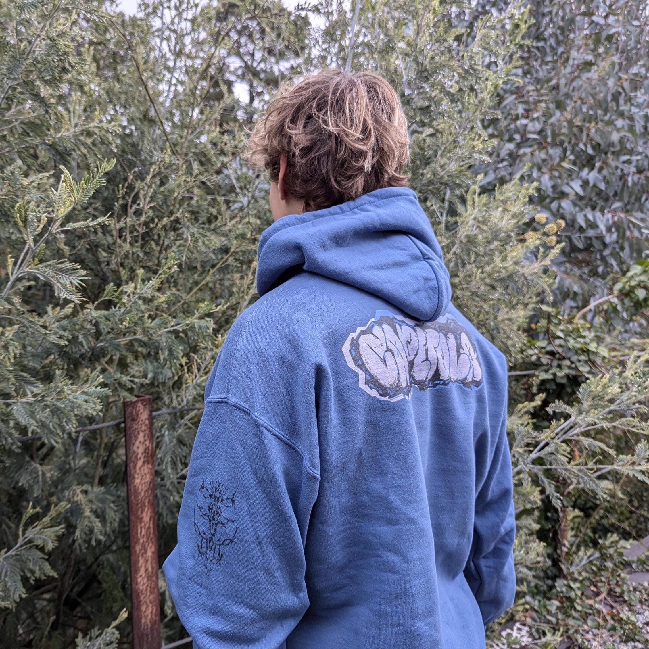 Blue Hoodie Inspired by Capitola, Santa Cruz, Surfwear