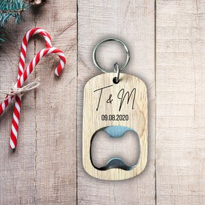 Keychain with bottle opener-Gift for fathers-Father&#39;s Day-Birthday-Bottle opener with name-Gift for grandpa-Christmas gift