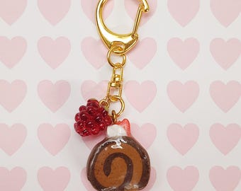 Swiss Cake Roll Keychain