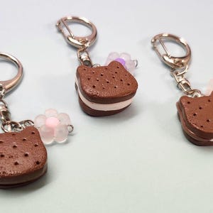 Bear Ice Cream Sandwich Keychain