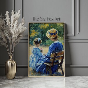 Woman and Girl | Mary Cassat Inspired Art | Cassat Poster | Mary Cassat | Printable Wall Art | A-55