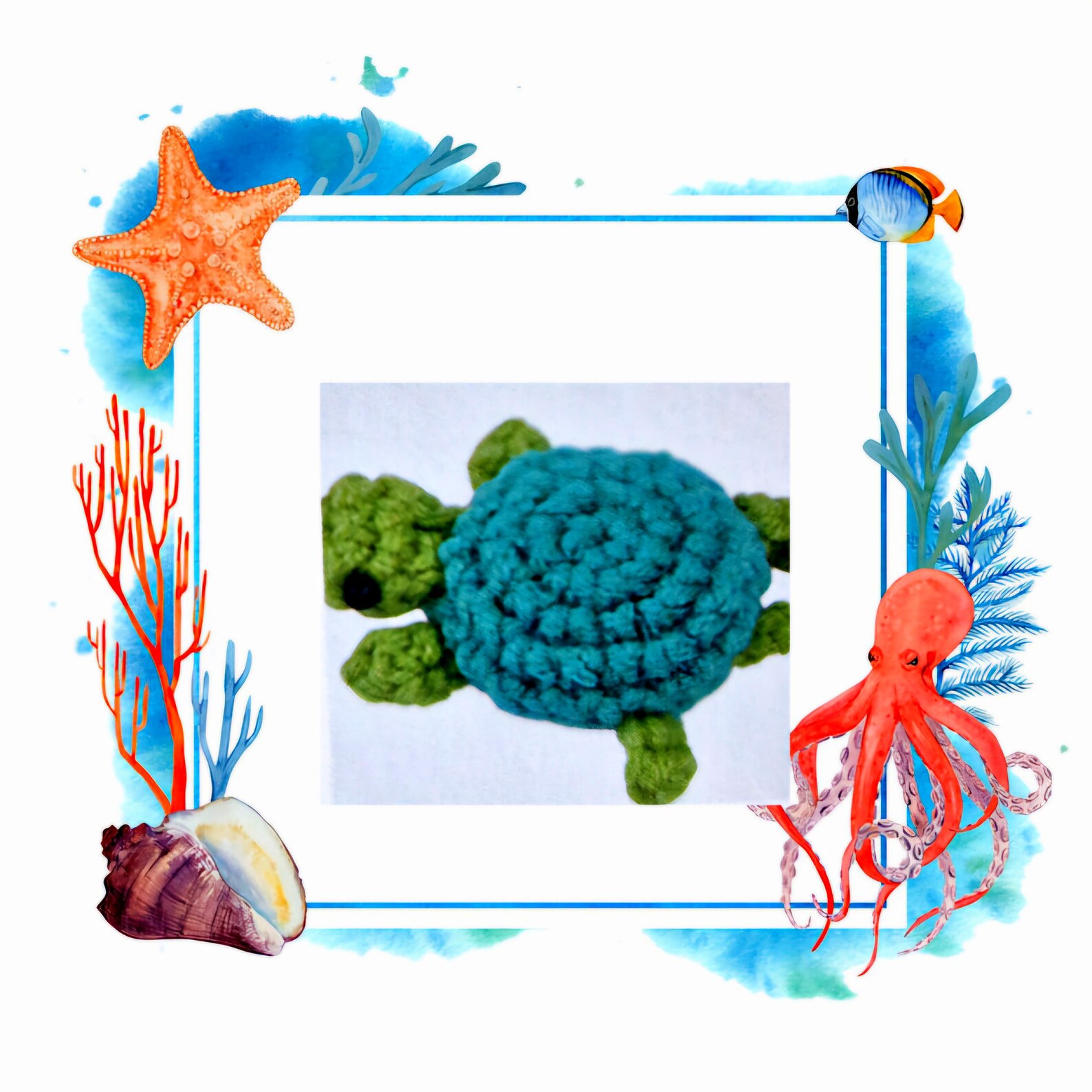 Turtle Memory Game Crochet Pattern in PDF Format Available for Digital ...