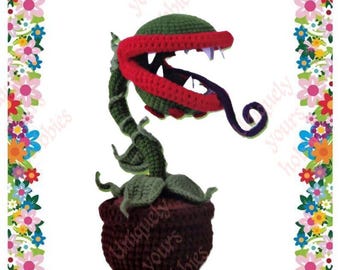 Carnivorous plant(little shop of horrors) crochet pattern available for digital download.