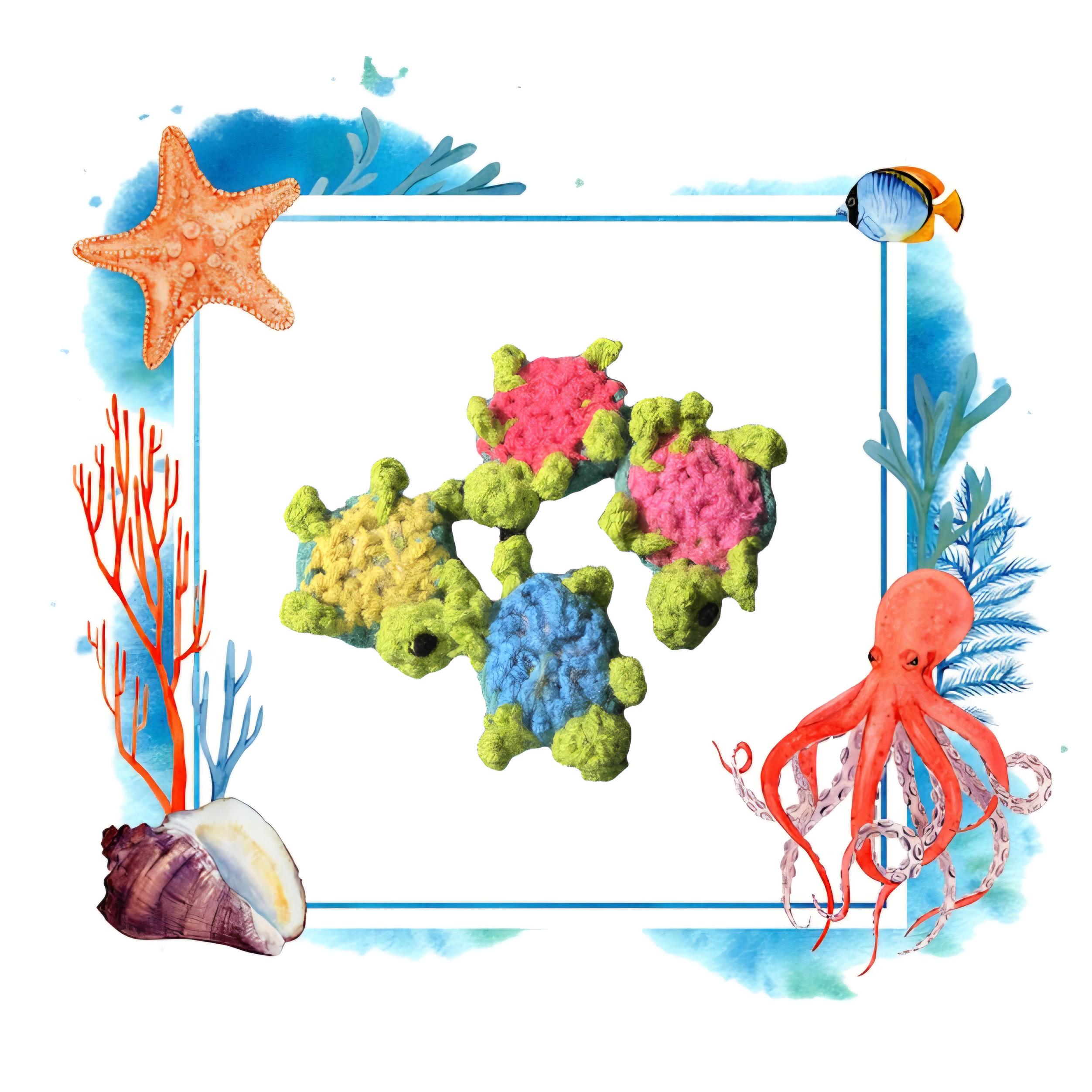 Turtle Memory Game Crochet Pattern in PDF Format Available for Digital ...